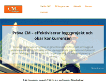 Tablet Screenshot of cm-bolagen.se